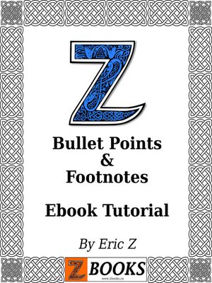 cover image of Bullet Points & Footnotes Ebook Tutorial